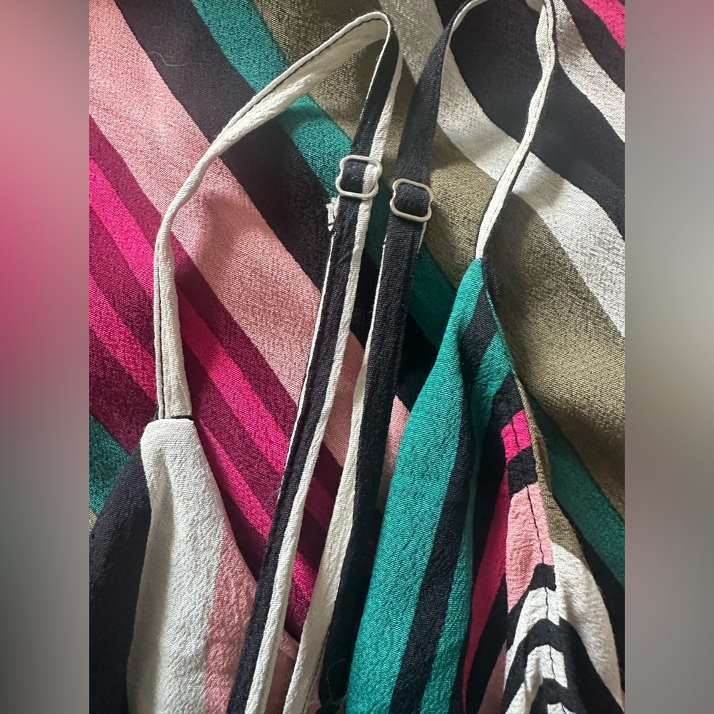 Express - Striped Spaghetti Strap Midi Dress - Size Small - Picture 4 of 7